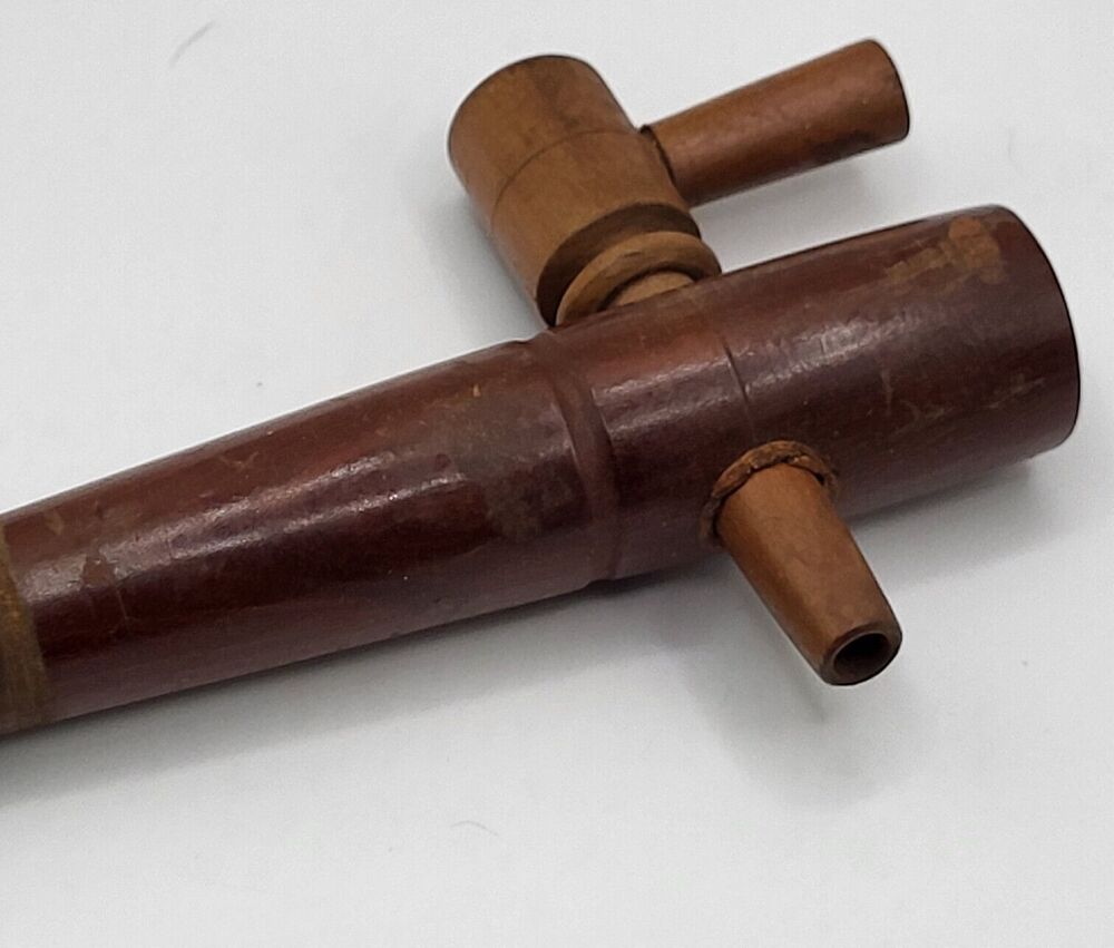 Czechosklovakia Labelled Wooden Lathed Tap 5in wide
